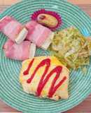 キャベツと長芋のカレーツナ炒め
