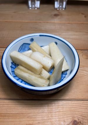 超簡単！ピリ辛薄口醤油味のゴマ薫る大根の漬物-レシピのメイン写真