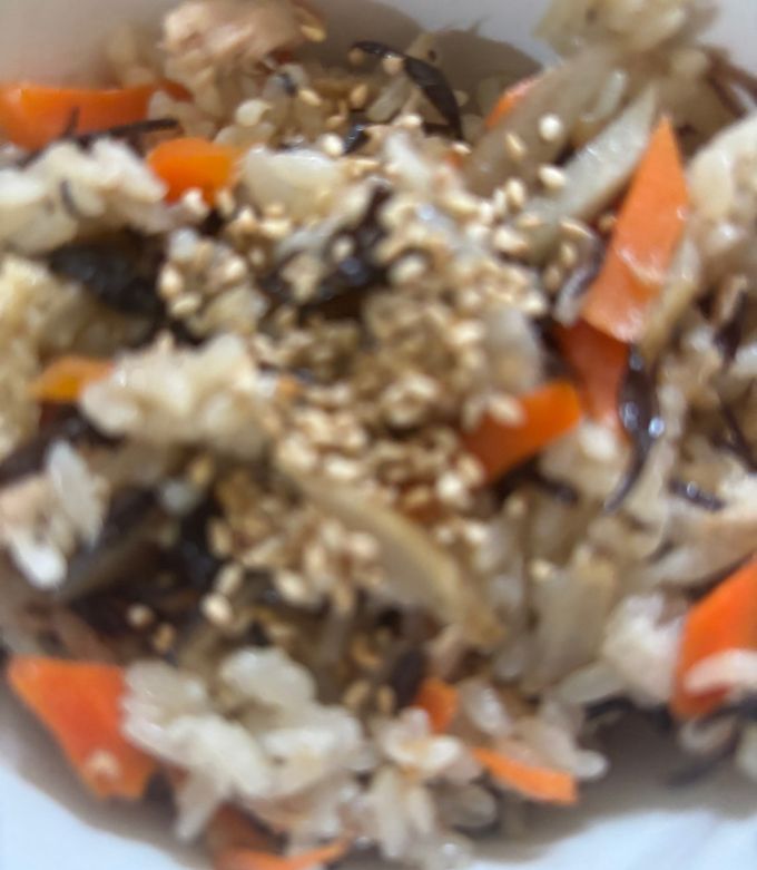 簡単ひじきとツナのごぼう炊き込みご飯😋-レシピのメイン写真