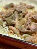 鶏こま切れ肉のピリ辛焼き◎生姜焼き風