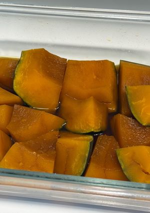 レンジでかぼちゃの煮物-レシピのメイン写真