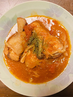 シリコンバックで、鶏手羽元のトマト煮!-レシピのメイン写真
