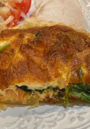 キッシュ　鮭とほうれん草-レシピのメイン写真