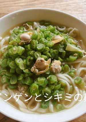 インゲンとシキミの麺(大連風)-レシピのメイン写真