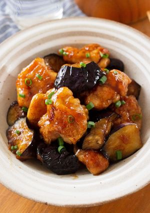 【鶏肉となすの照り焼き】ご飯が進む甘辛味☆-レシピのメイン写真