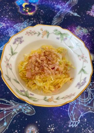 マカロニで焼うどん風-レシピのメイン写真