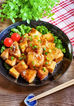 味付け2つ！厚揚げと鶏肉の甘辛いため-レシピのメイン写真