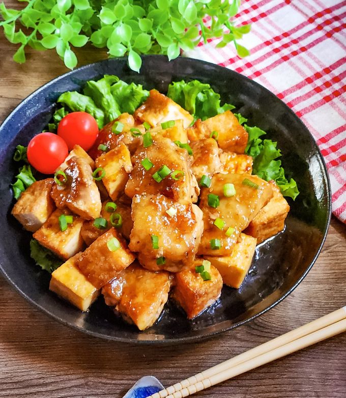 味付け2つ！厚揚げと鶏肉の甘辛いため by カレンガール 【クックパッド