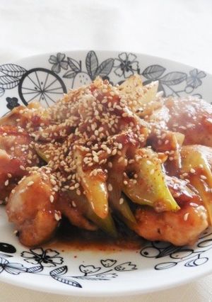 鶏と白ねぎの甘味噌炒め-レシピのメイン写真