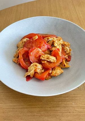 少ない調味料で簡単☆トマトと卵の炒め物-レシピのメイン写真