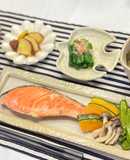 麦糀甘酒で漬ける鮭の漬け焼き