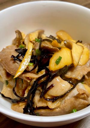 豚バラとエリンギの塩昆布バター炒め-レシピのメイン写真