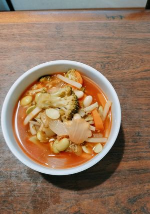 豆と根菜のデトックストマトコンソメスープ-レシピのメイン写真