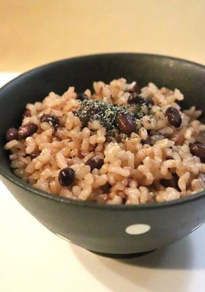 ヘルシー★小豆入り玄米（ロウカット）ご飯-レシピのメイン写真