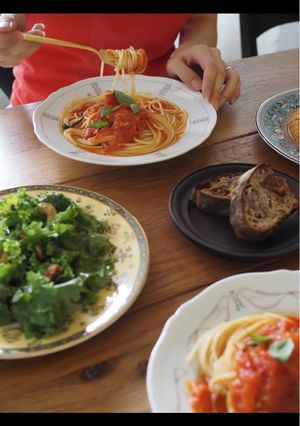 ニンニクなし！究極のトマトパスタ-レシピのメイン写真