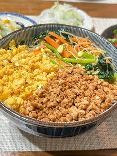 鶏そぼろ丼-レシピのメイン写真