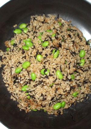 ひじき炊き込みご飯♪簡単レシピ枝豆大豆-レシピのメイン写真