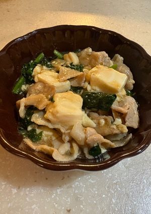 豚肉とほうれん草のオイスターソース炒め-レシピのメイン写真