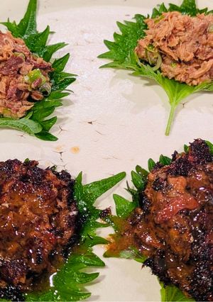 【酒の肴】サバ缶のなめろう&サンガ焼き-レシピのメイン写真