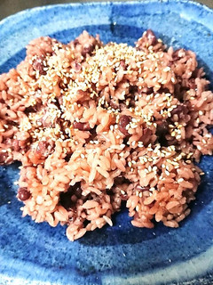 炊飯器で小豆を柔らかく→お赤飯-レシピのメイン写真