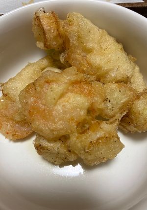 長葱と冷凍エビの天ぷら-レシピのメイン写真