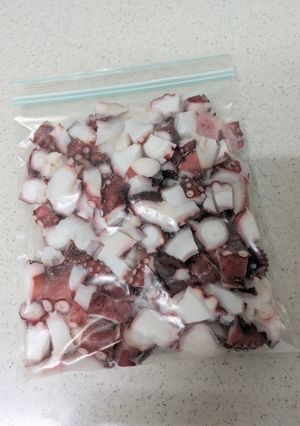 ボイルタコは冷凍保存！たこ焼き約60個分-レシピのメイン写真