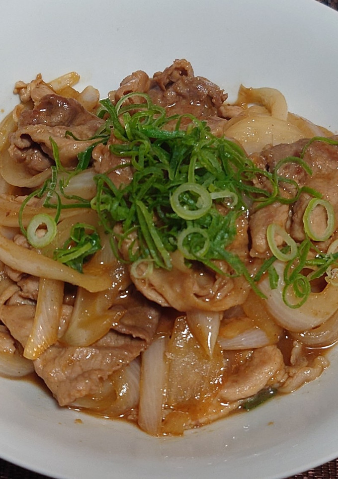 超簡単！豚肉と玉ねぎの甘辛炒め！-レシピのメイン写真