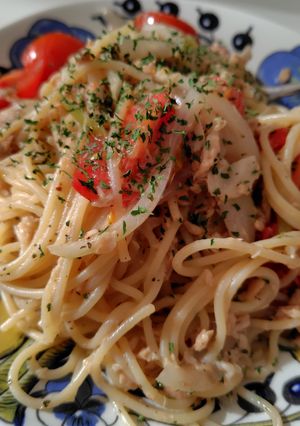 ツナトマトパスタ-レシピのメイン写真