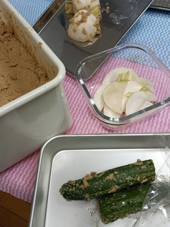 ぬか漬け♪始めました~♪(あのメロディ)-レシピのメイン写真