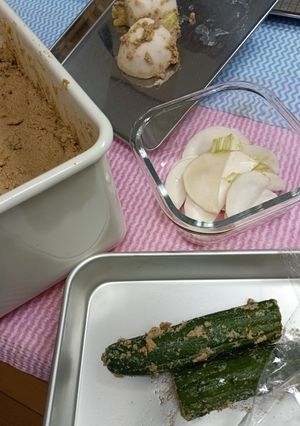 ぬか漬け♪始めました～♪(あのメロディ)-レシピのメイン写真