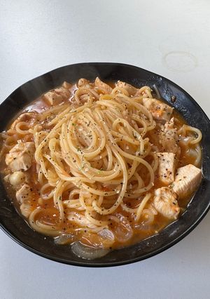 トマトと鶏肉のパスタ-レシピのメイン写真