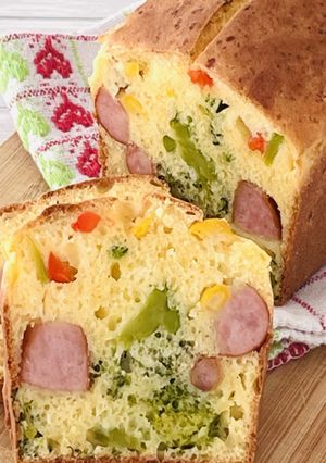 別炒め不要！まぜるだけカラフルケークサレ-レシピのメイン写真