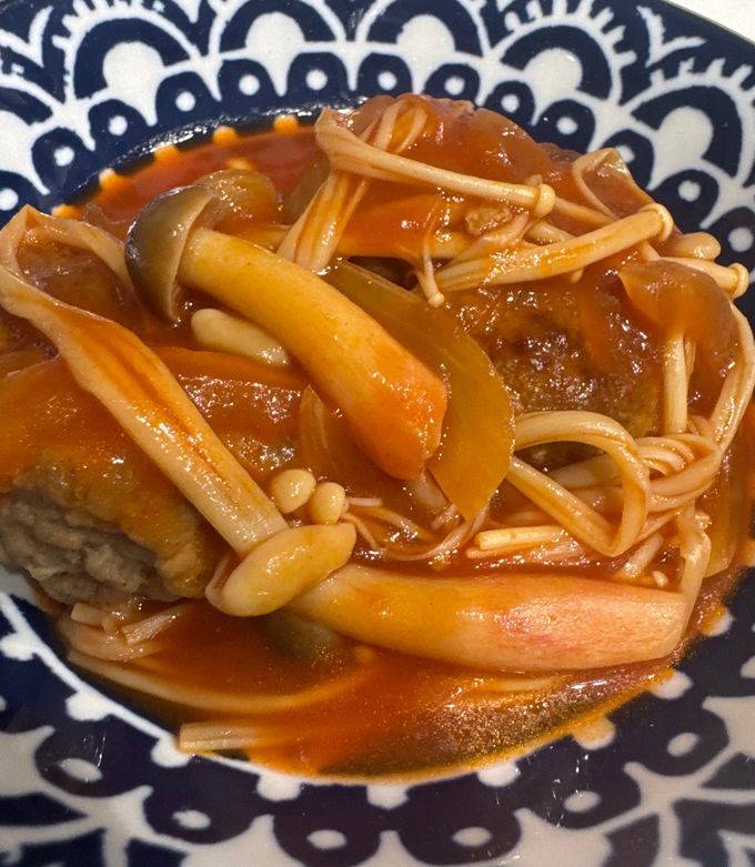 トマトジュース　煮込みハンバーグ-レシピのメイン写真