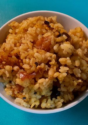 ナッツとレーズンのカレー風炊き込みご飯-レシピのメイン写真