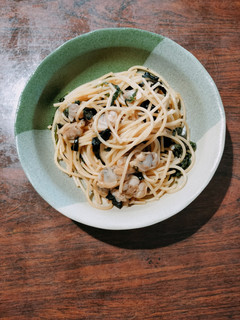 あさりと大葉と焼き海苔の和風パスタ-レシピのメイン写真