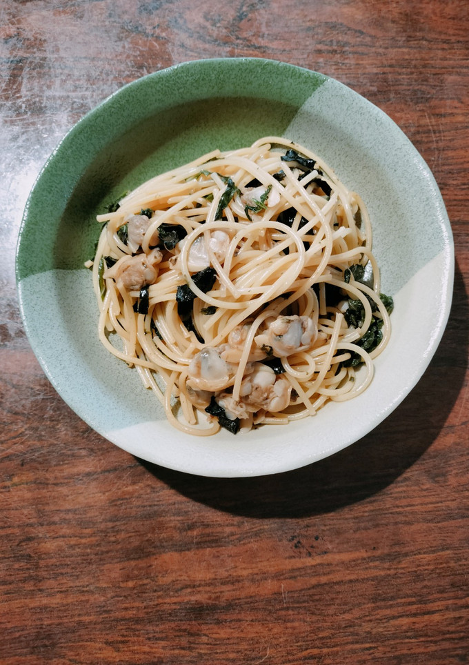 あさりと大葉と焼き海苔の和風パスタ-レシピのメイン写真