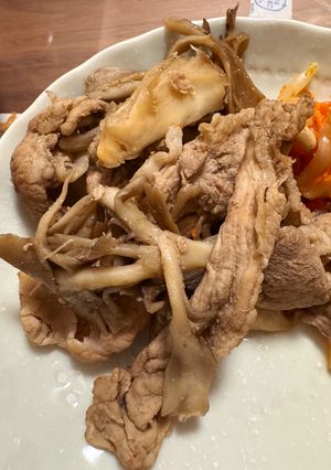 豚スライスとまいたけの甘辛炒め-レシピのメイン写真