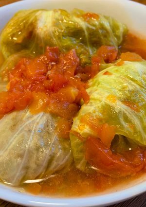トマトスープ煮のロールキャベツ-レシピのメイン写真