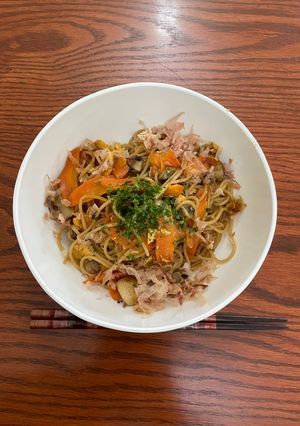 Stir-fried noodle (yakisoba): 焼きそば-レシピのメイン写真