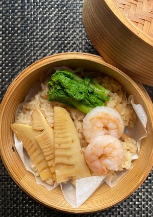 春のおこわ　中国茶と青山椒の香り-レシピのメイン写真