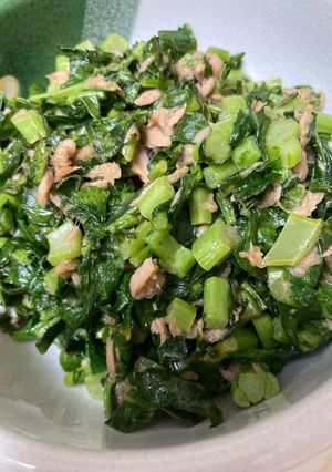 大根の葉ツナ炒め-レシピのメイン写真