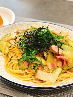 ズッキーニときのこの和風パスタ-レシピのメイン写真