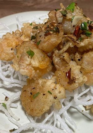 中華風海老の唐揚げ 黒胡椒紹興酒炒め-レシピのメイン写真