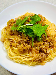 【※】肉みそ ボロネーゼ 肉みそパスタ-レシピのメイン写真
