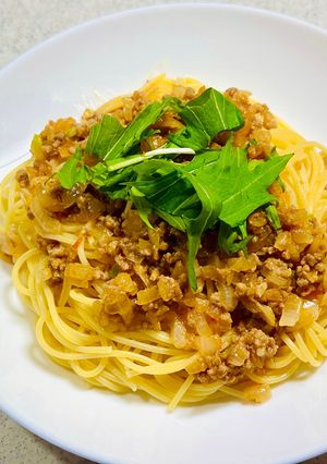 【※】肉みそ ボロネーゼ 肉みそパスタ-レシピのメイン写真