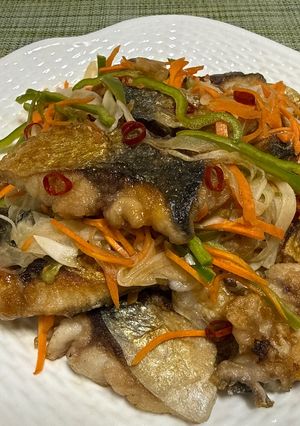 フライパンで作る鯖の南蛮漬け-レシピのメイン写真