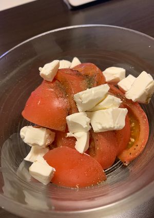 トマトとクリームチーズのサラダ-レシピのメイン写真