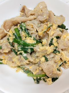 焼肉の塩だれで簡単♪塩だれ豚ニラ玉-レシピのメイン写真