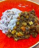 合い挽き肉の野菜たっぷりキーマカレー