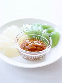 刺身こんにゃく(酢味噌たれ)-レシピのメイン写真